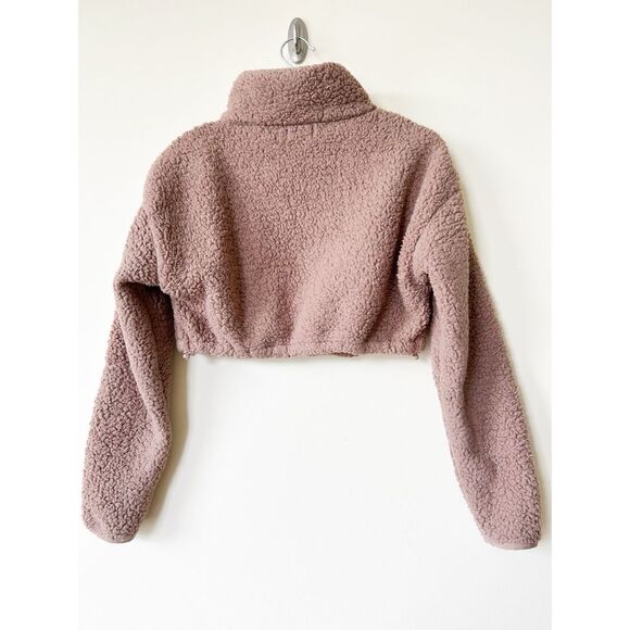 SKIMS Teddy High Pile Fleece Crop Zip Jacket - Picture 4 of 6